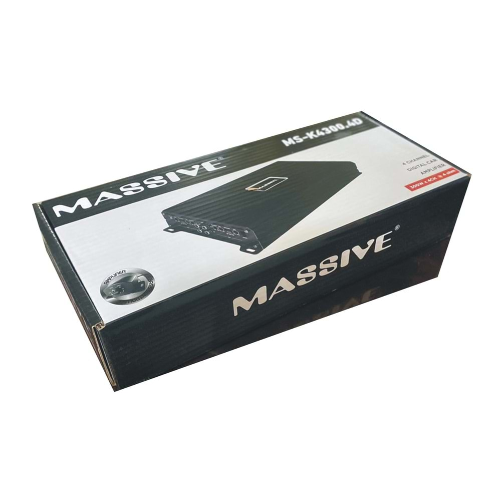 Massıve MS-K4300.4D 300x4 Watt 4 Kanal Oto Anfi