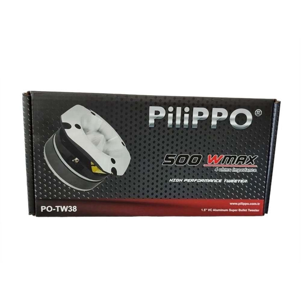 Pilippo PO-TW38 500 Watt Süper Bullet Oto Tweeter