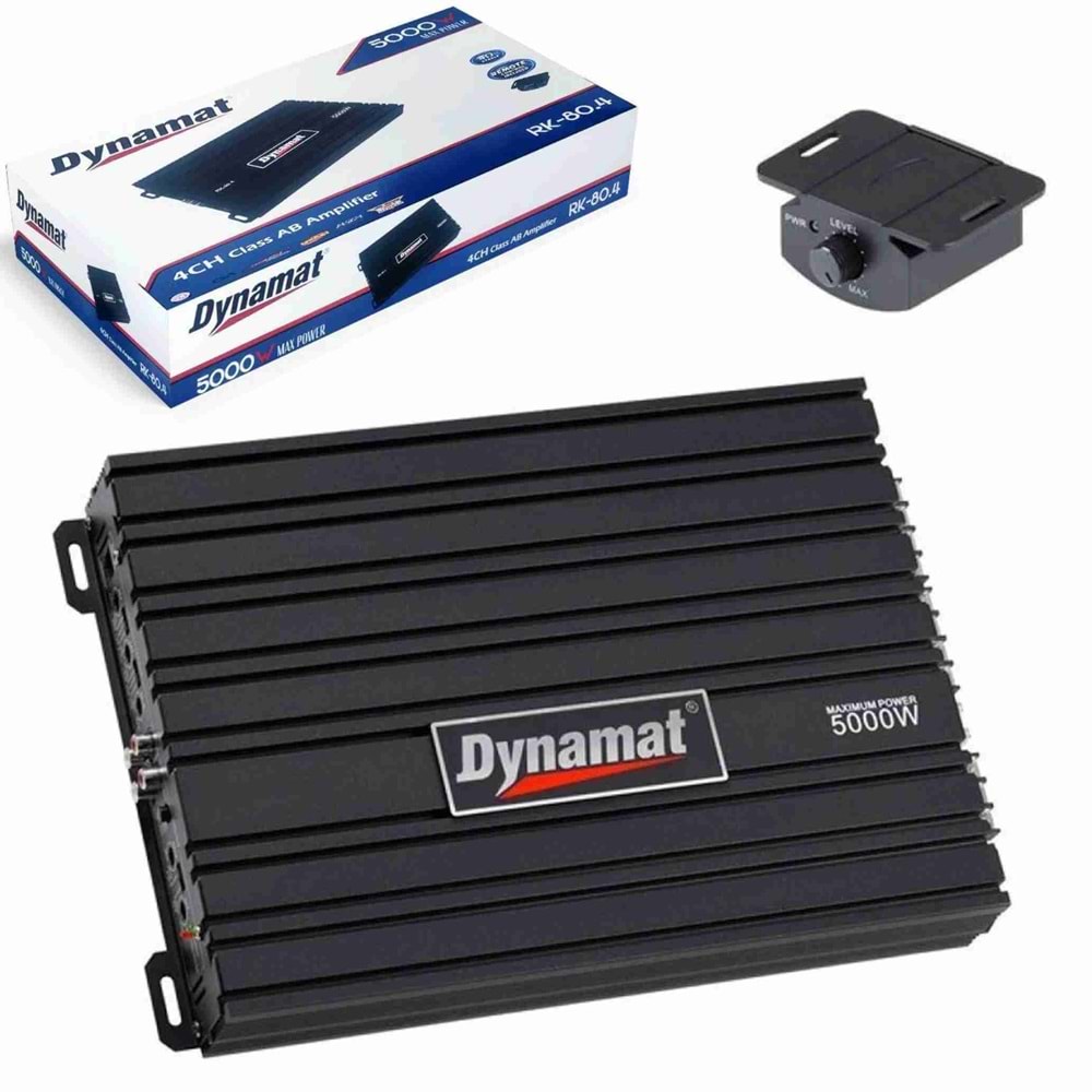 Dynamat RK-80.4 Ab Class 5000 Watt 4 Kanal Oto Anfi
