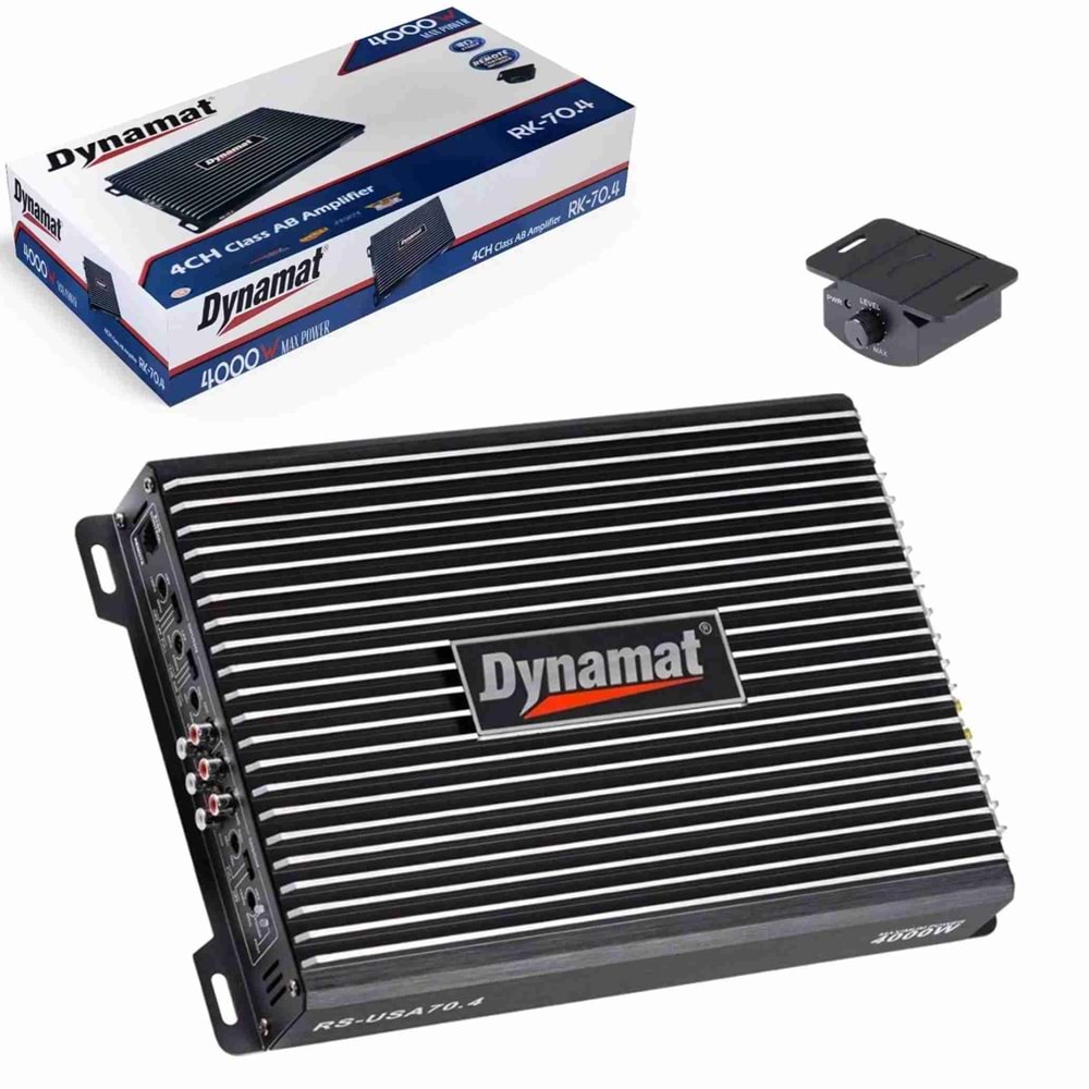 Dynamat RK-70.4 Ab Class 4000 Watt 4 Kanal Oto Anfi