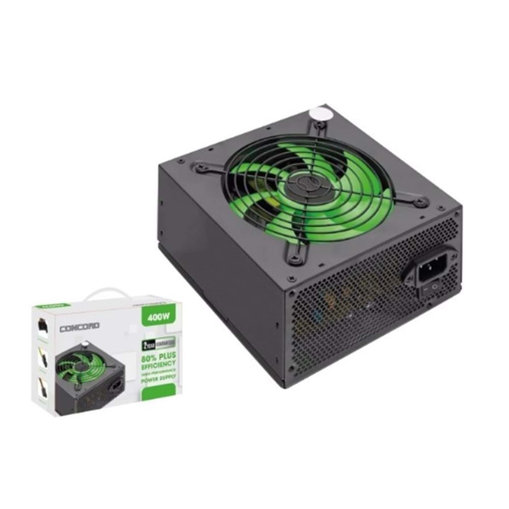 Concord C-880 12 Cm Fanlı Kutulu 400 Watt Power Supply