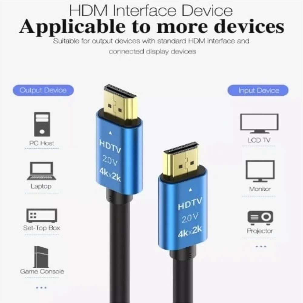 Bawerlink HD-120 HDMI 20 Mt Premium Yüksek Hızlı 2.0 V 4Kx2k Kablo