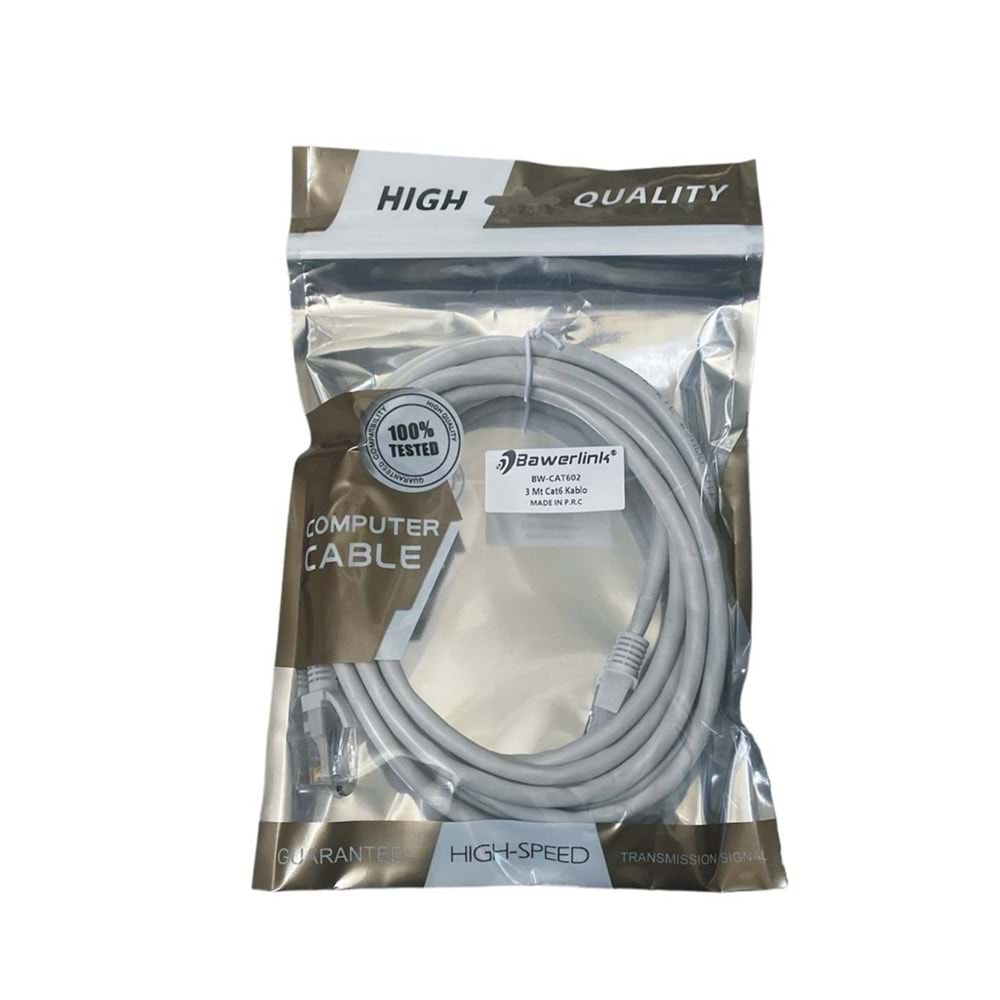Bawerlink BW-CAT601 2 Mt Cat6 Kablo