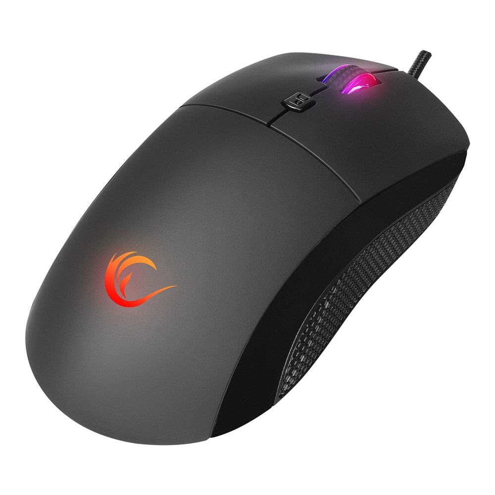 Rampage RADIANT M1 Makrolu Siyah 7200 dpi RGB Aydınlatmalı Gaming Oyuncu Mouse