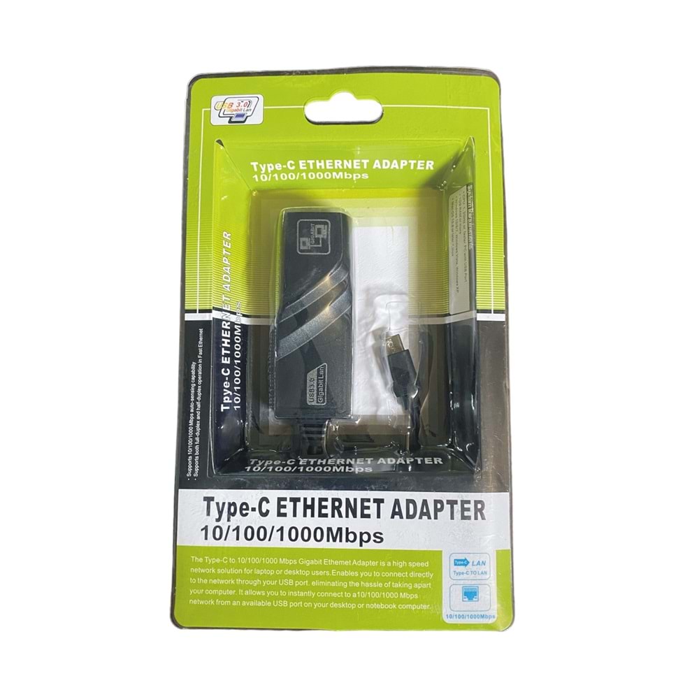 Bawerlink BW-860 type 3.0 To RJ45 10/100/1000Mbps Gigabit Ethernet Çevirici