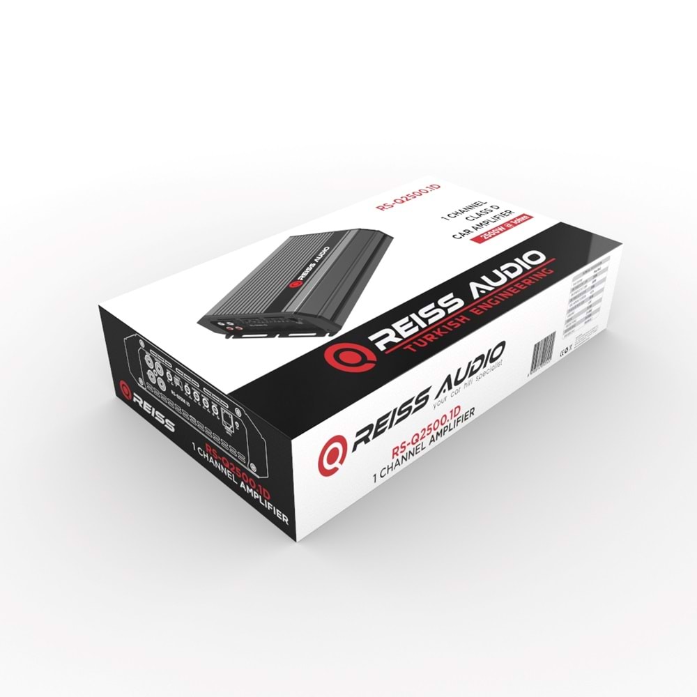 Reıss Audıo RS-Q2500.1D Mono Class D 1200 Watt Oto Anfi