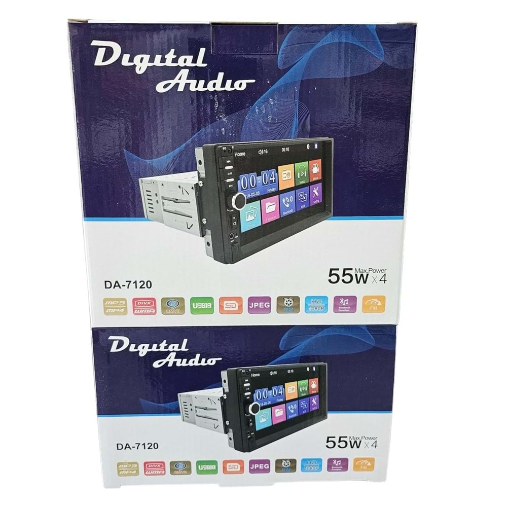 Digital Audio DA-7120 4x55 Watt Sıngle Oto Teyp