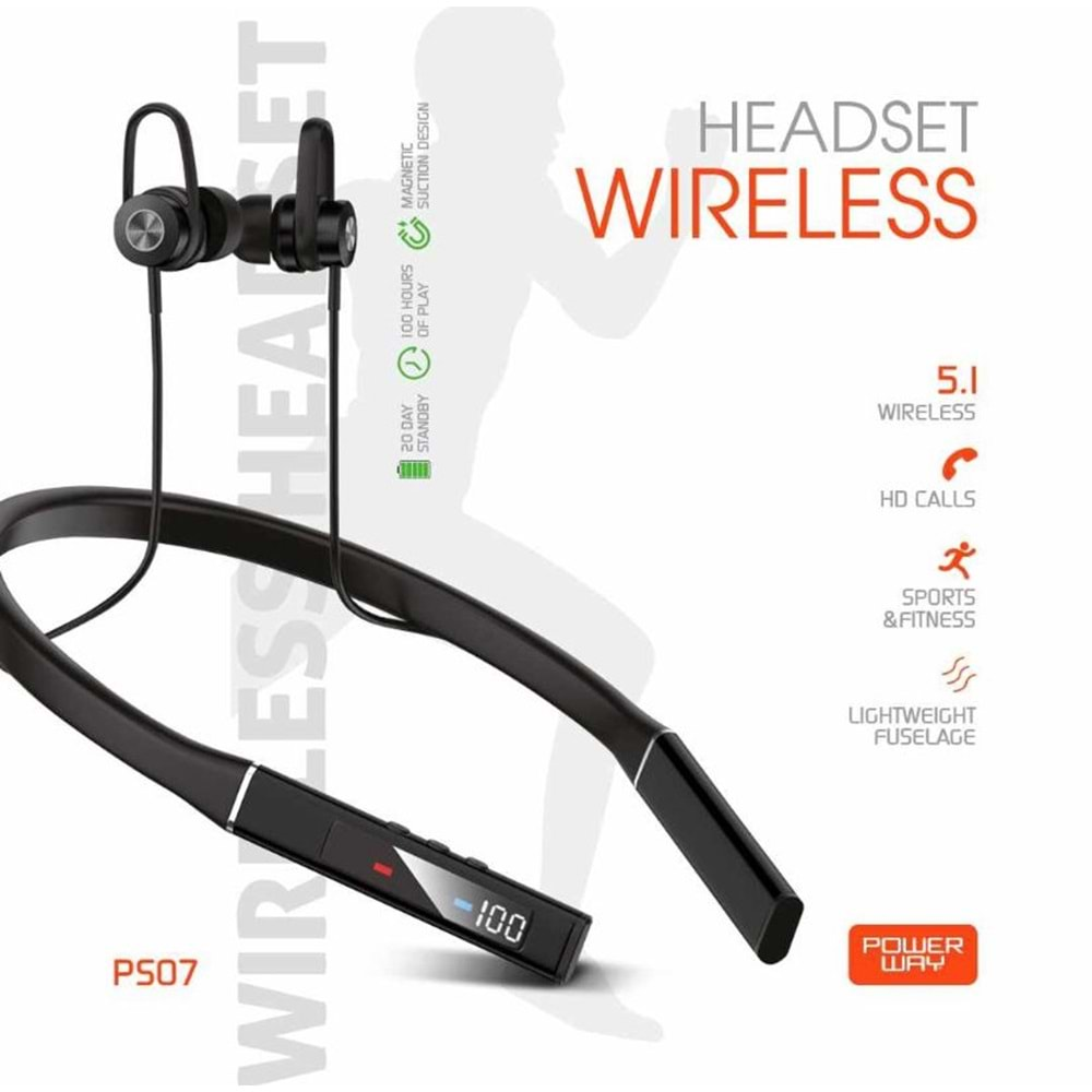 Powerway PS07 Wireless Bluetooth Version 5.1 Kulaklık