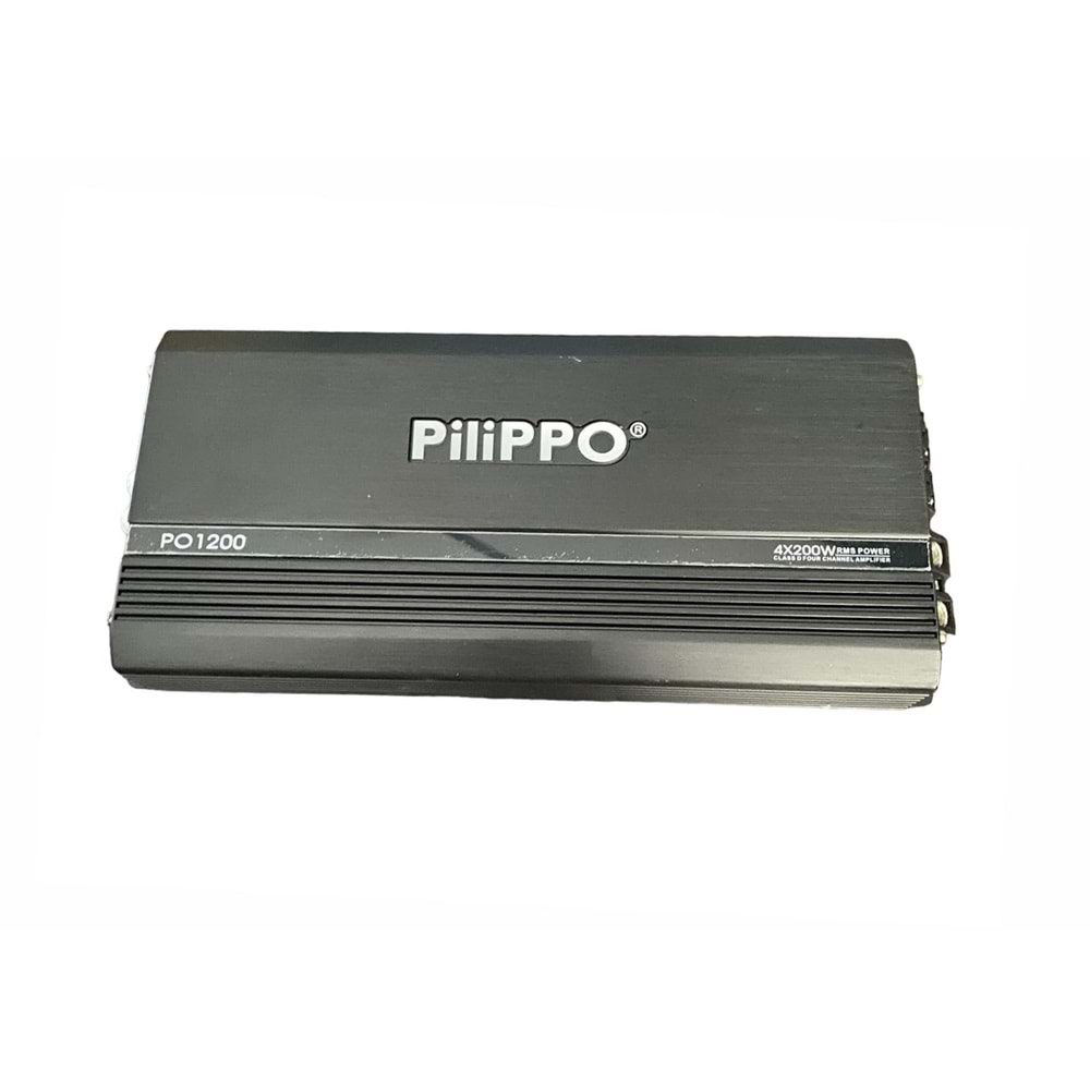 Pilippo PO-1200 4 Ohm 200Wx4Ch D Class Oto Anfi