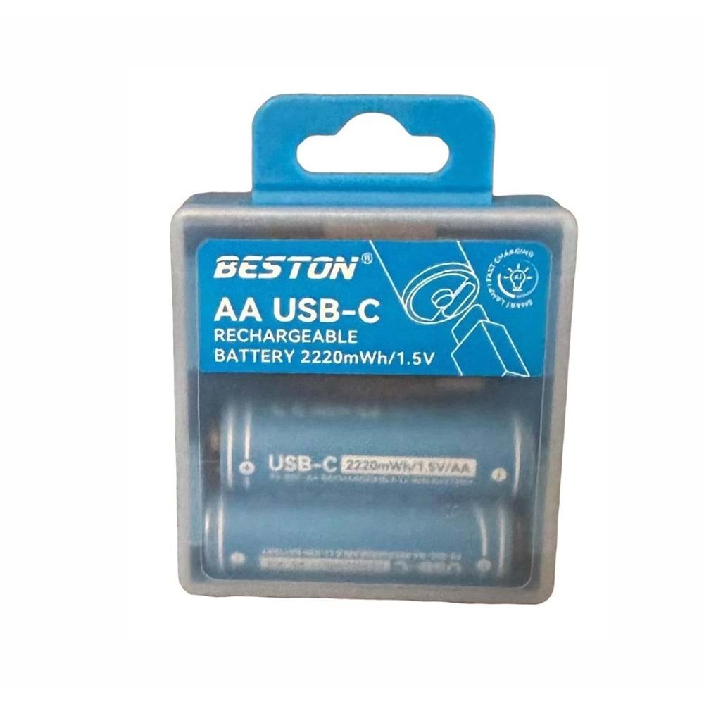 Beston PS-02C2 AA 2X Usb Kalem Pil 2