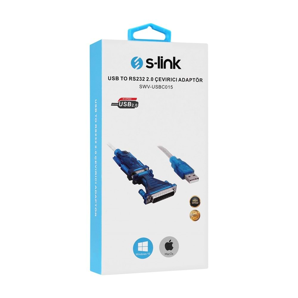 S-link SWV-USBC015 Usb To RS232 2.0 Çevirici Adaptör