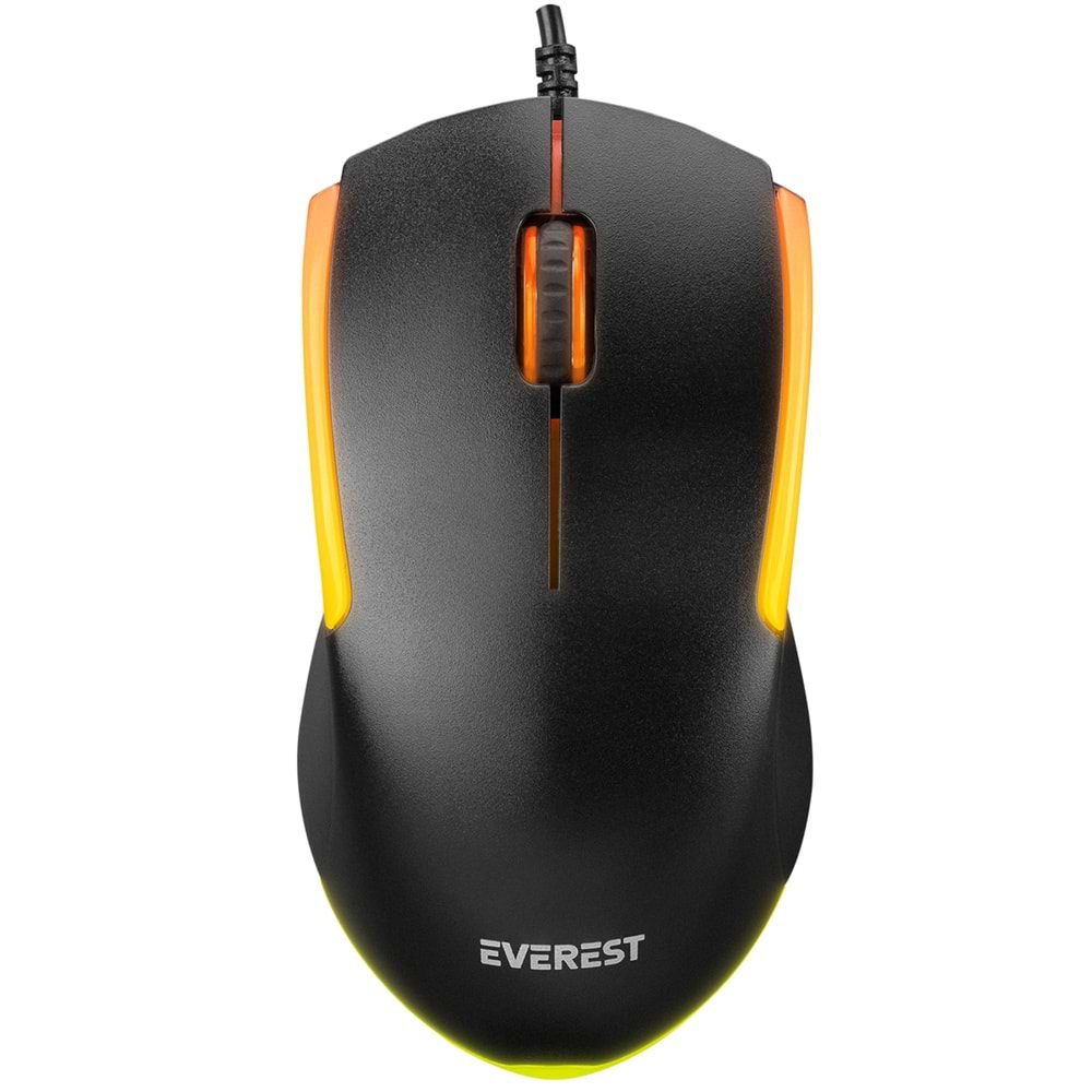 Everest KM-R59 FORZA PLUS Siyah Usb Rainbow Backlight Q Klavye + 1200 dpi Mouse Set