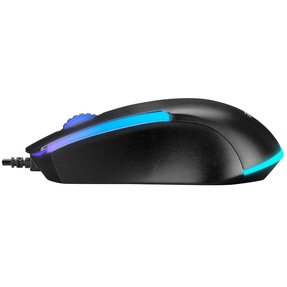 Everest KM-R59 FORZA PLUS Siyah Usb Rainbow Backlight Q Klavye + 1200 dpi Mouse Set