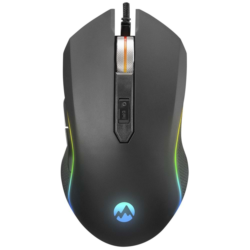 Everest SM-F09 TITANIO Usb Gümüş 7200dpi RGB Ledli Gaming Oyuncu Mouse