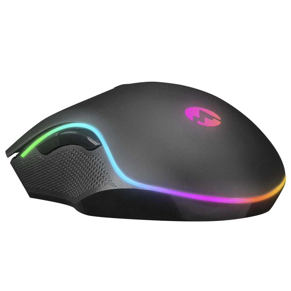 Everest SM-F09 TITANIO Usb Gümüş 7200dpi RGB Ledli Gaming Oyuncu Mouse