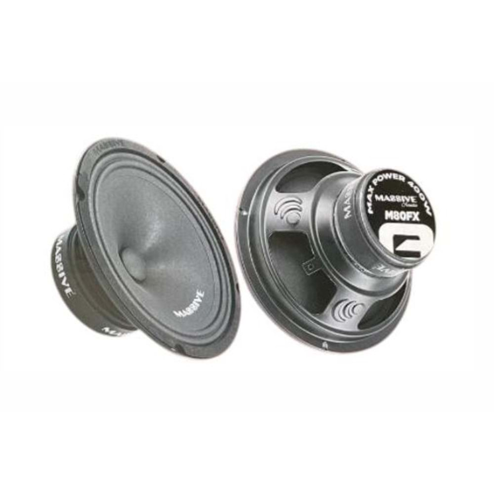 Massıve MS-M80FX 20 Cm 400 Watt 150 Rms Midrange Oto Hoparlör