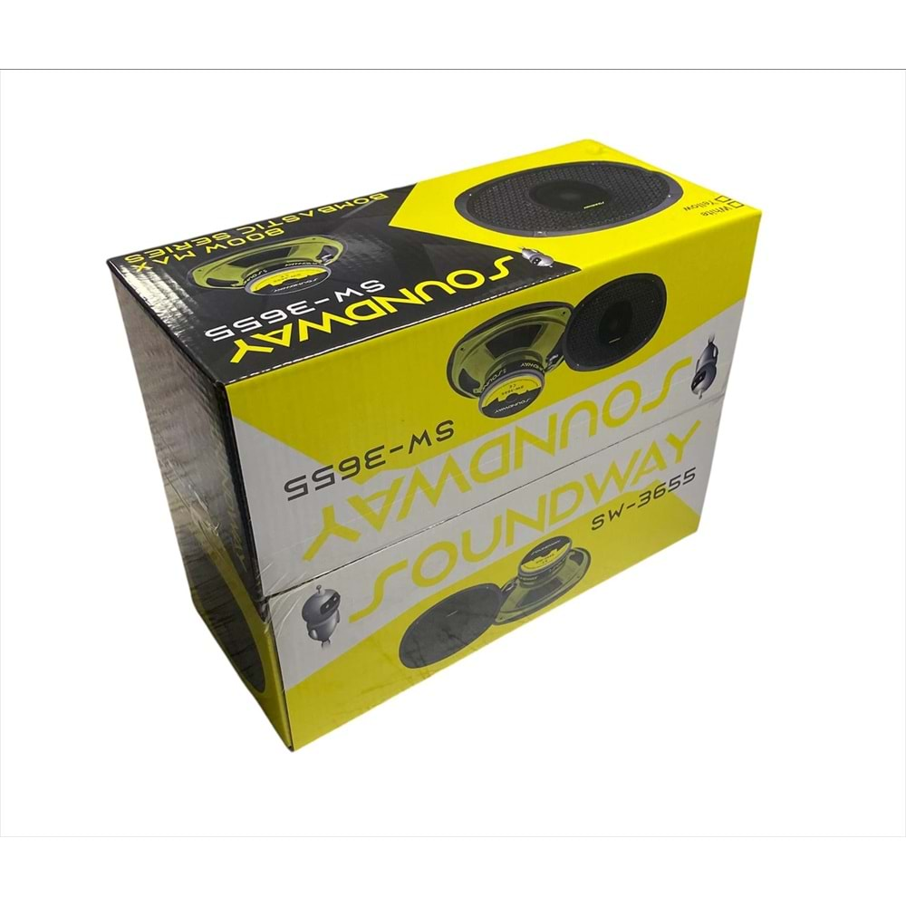 Soundway SW-3655 800 Watt 6x9 İnç Mıdrange Kayık Oto Hoparlör (kapaklı)