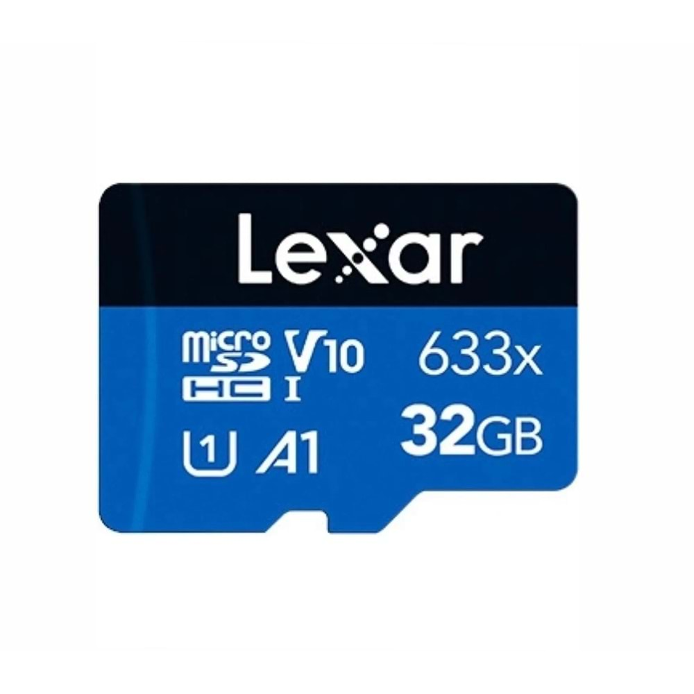 Lexar 633X 32GB 100MB-20MB/s micro SDHC UHS-1 Class 10 A1 V10 U1 Hafıza Kartı + Adaptör