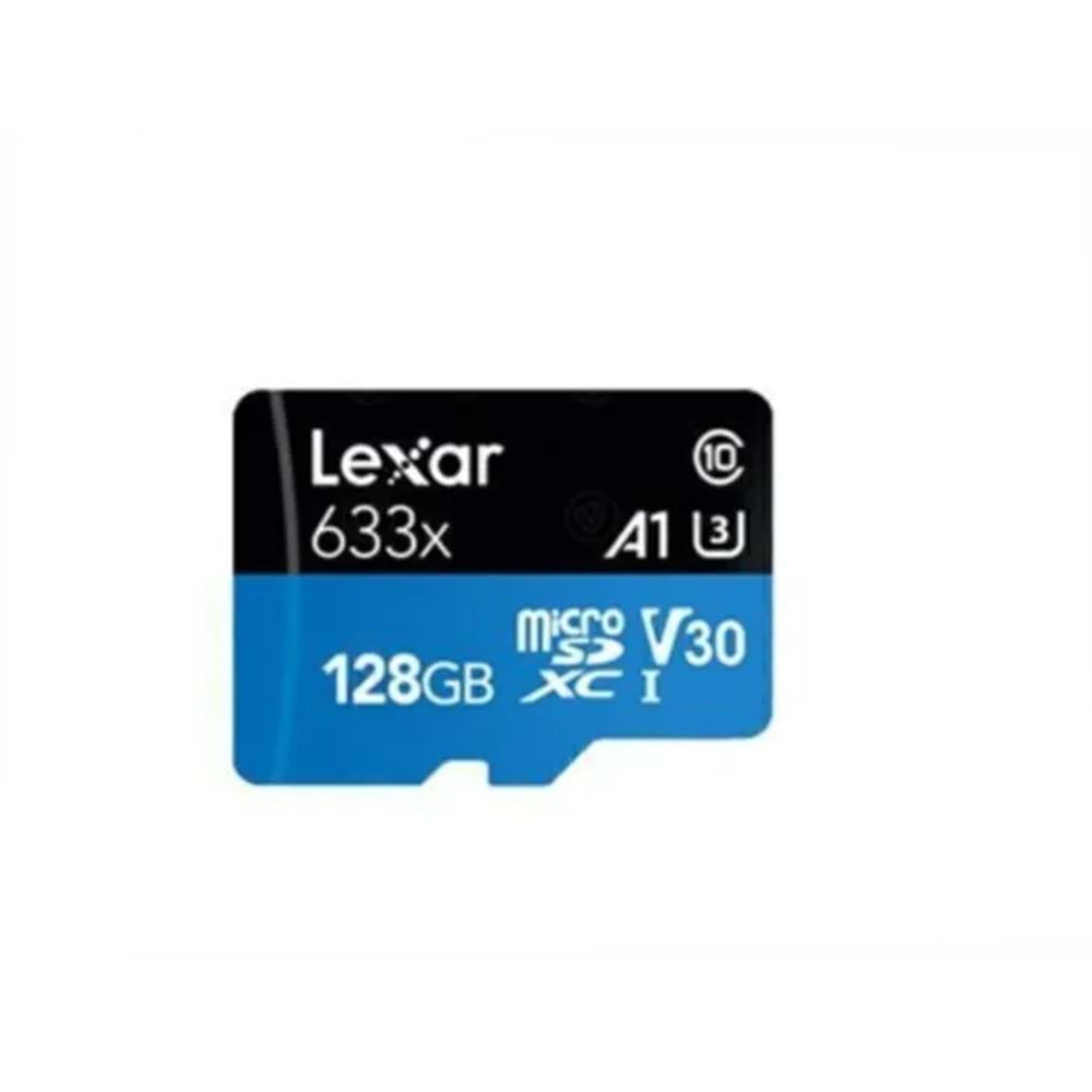 Lexar 128GB micro SDXC UHS-I 633X 95mb/sn (Class 10) U1+ SD Adaptor Hafıza Kartı