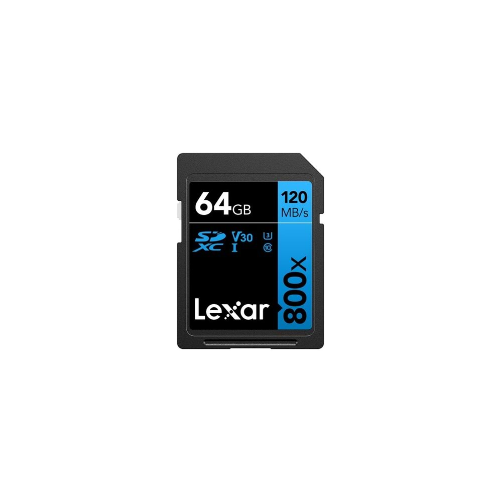 Lexar Blue Series 800x Pro LSD0800064G Class 10 UHS-I U3 V30 64 GB Hafıza Kartı