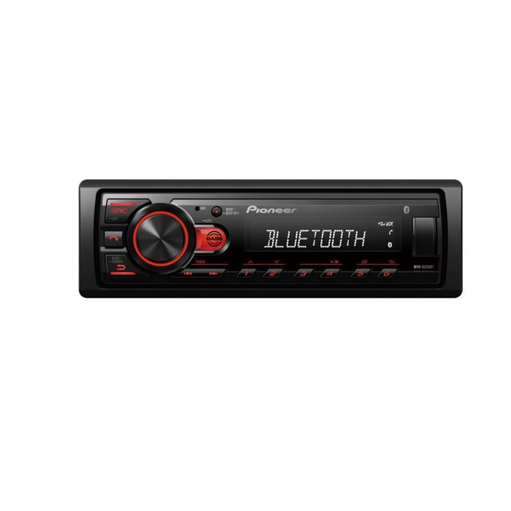 Pıoneer MVH-S235BT USB/AUX Bluetooth 2 Amfi Çıkışlı Yeni Seri Oto Oto Teyp