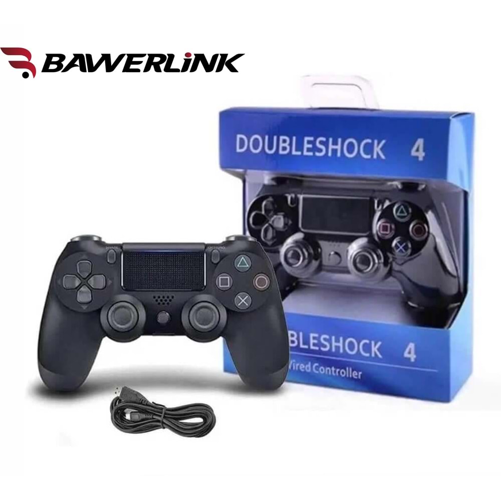 Bawerlink BW-14 Double Shock 4 Wireless Kablosuz PS4 Oyun Kolu