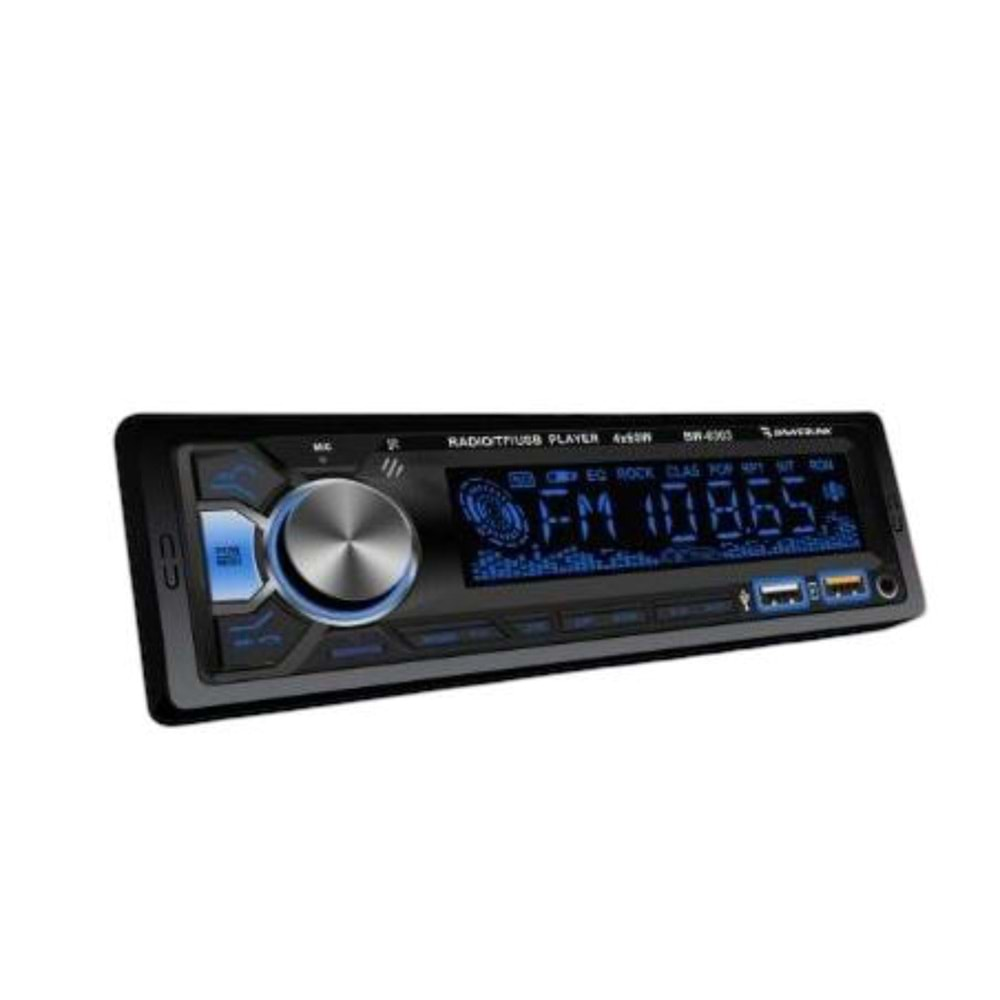 Bawerlink BW-6303 4x50 Watt Çift USB/SD/FM Bluetooth Oto Teyp