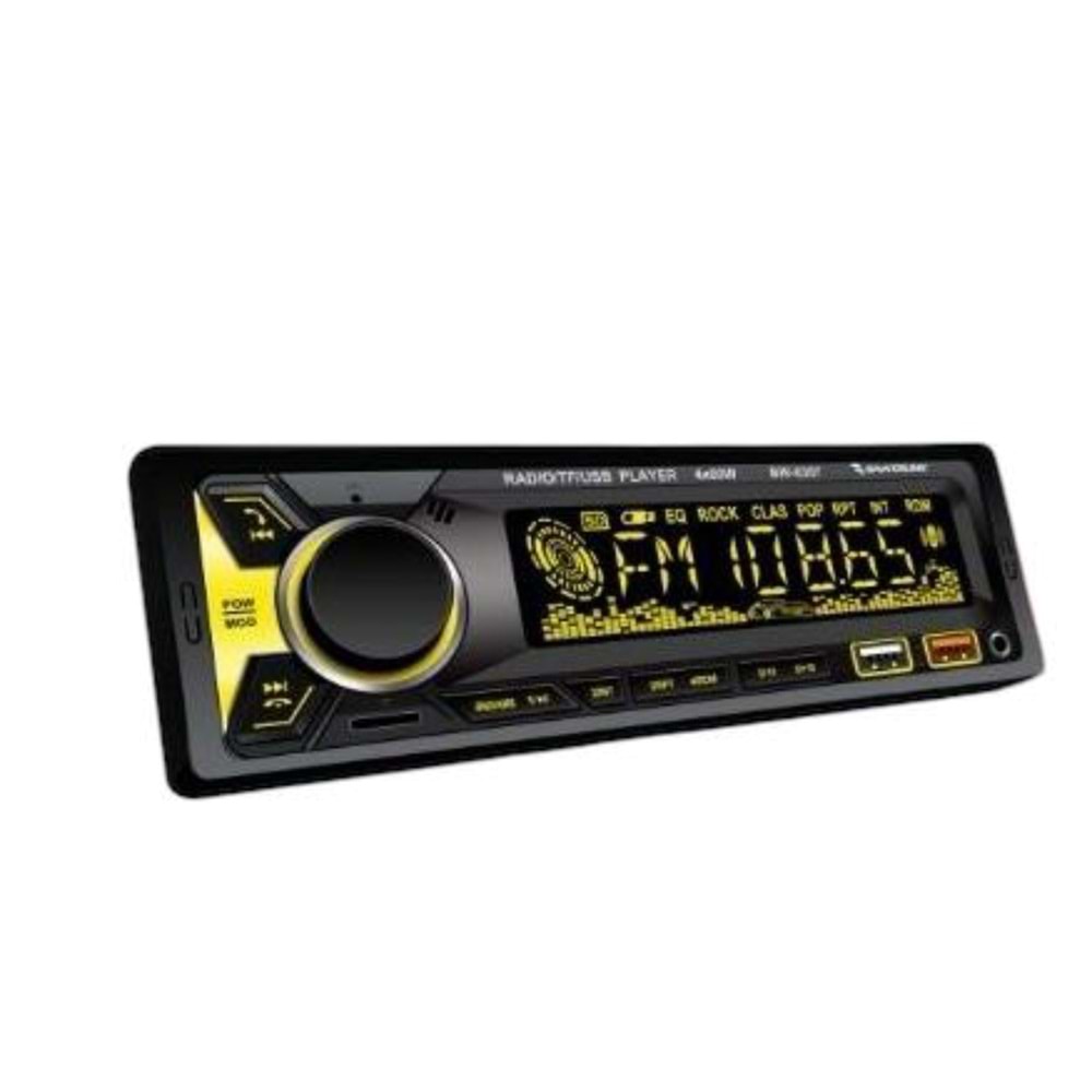 Bawerlink BW-6307 4x50 Watt Çift USB/SD/FM Bluetooth Oto Teyp