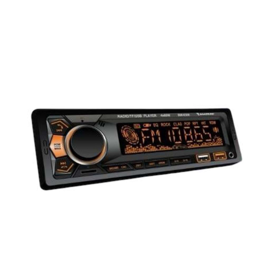 Bawerlink BW-6308 4x50 Watt Çift USB/SD/FM Bluetooth Oto Teyp