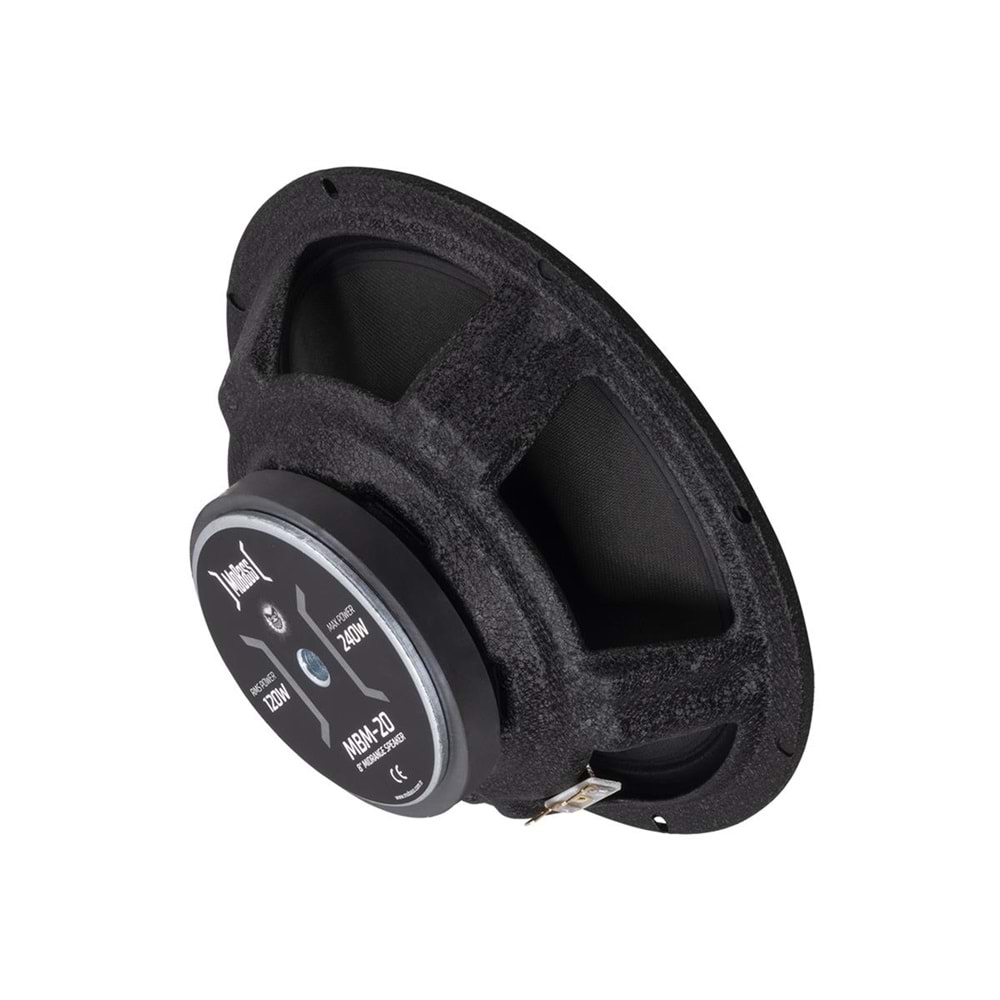 Mobass MBM-20 20 Cm 120 Rms 240 Watt Mıdrange Oto Hoparlör