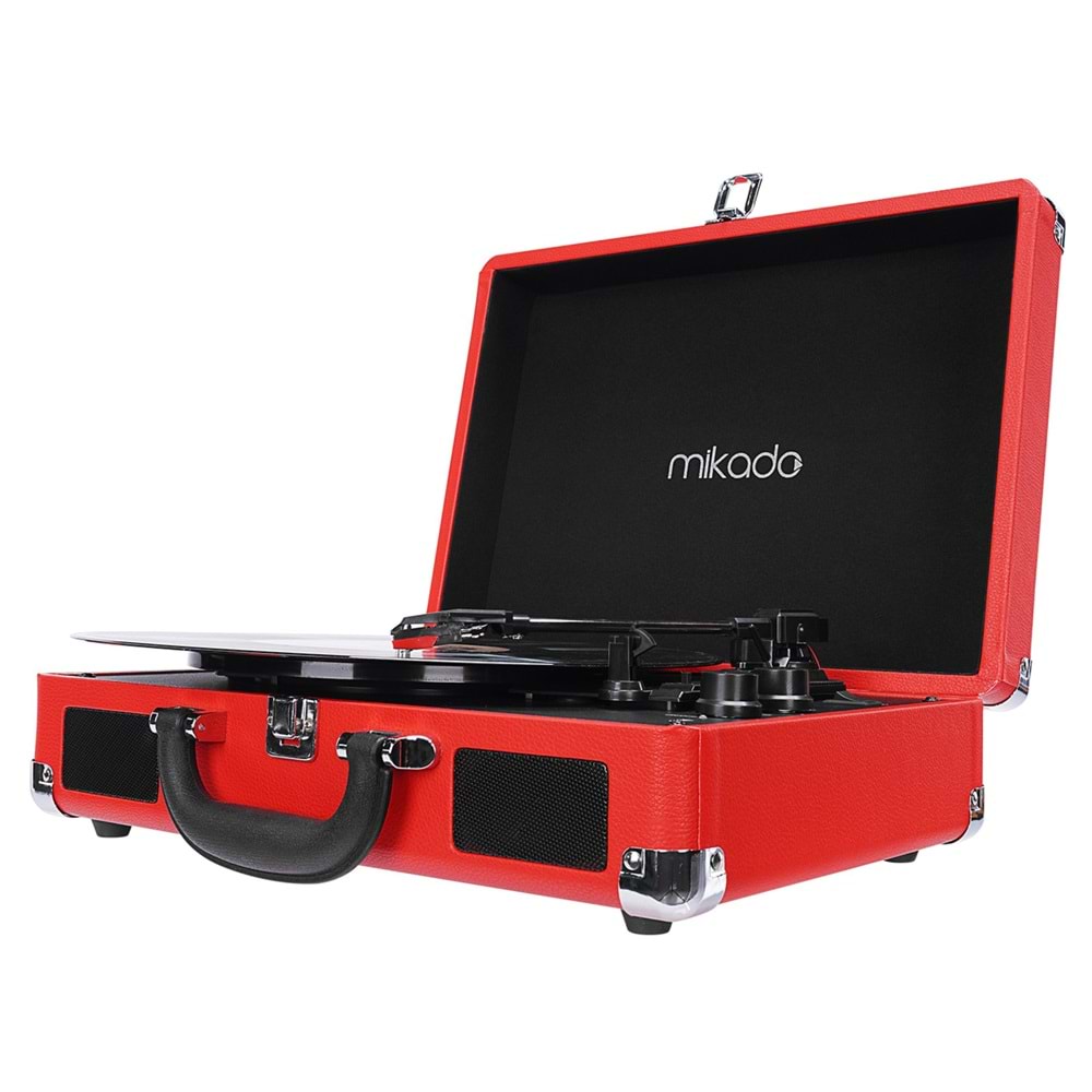 Mikado Nostalgia MN-P317 Kırmızı Pikap+Rca+Bluetooth Destekli Müzik Kutusu
