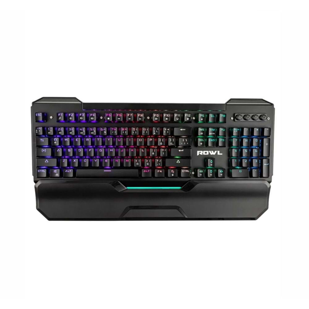 Rowl RGMK-01 PULSATRIX USB RGB Aydınlatmalı Blue Switch Mekanik Gaming Klavye