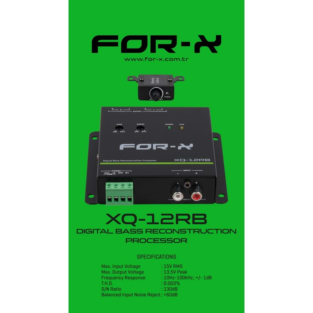 For-X XQ-12RB Dıgıtal Bass Reconstructıon Processor