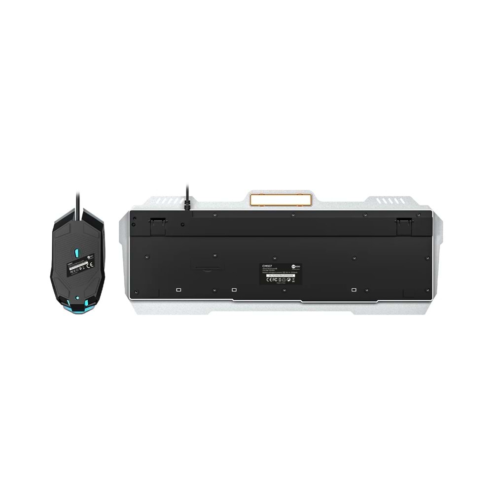 Lecoo CM107 USB Kablolu Rainbow Aydınlatmalı Türkçe Q Oyuncu Klavye & Mouse Seti Siyah