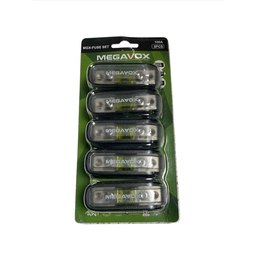 Megavox MGX-FUSE SET 100 Amper 5 Lİ Sigorta