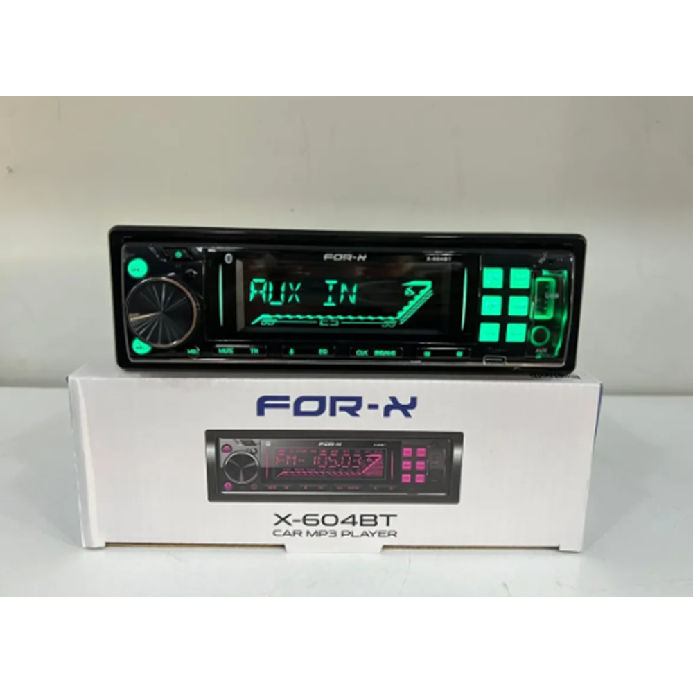 For-X X-604BT Çift USB/TF/BT/FM 4+60 Watt 3 Anfi Çıkışlı Oto Teyp