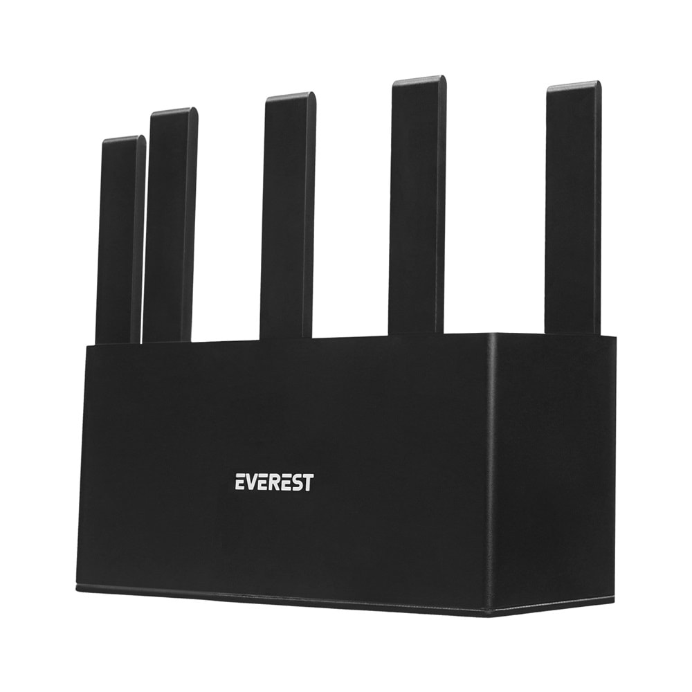 Everest EWR-X3000-V1 AX3000Mbps DualBand 5*6dBi Anten WISP+AP+Repeater Destekli Kablosuz Wifi RouterDualBand 5*6dBi Anten WISP+AP+Repeater Destekli Kablosuz Wifi Router