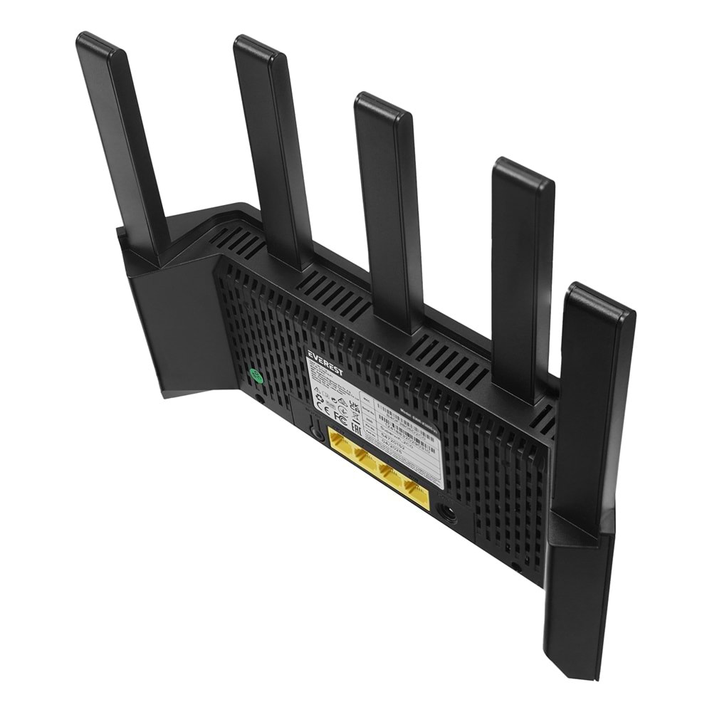 Everest EWR-X3000-V1 AX3000Mbps DualBand 5*6dBi Anten WISP+AP+Repeater Destekli Kablosuz Wifi RouterDualBand 5*6dBi Anten WISP+AP+Repeater Destekli Kablosuz Wifi Router