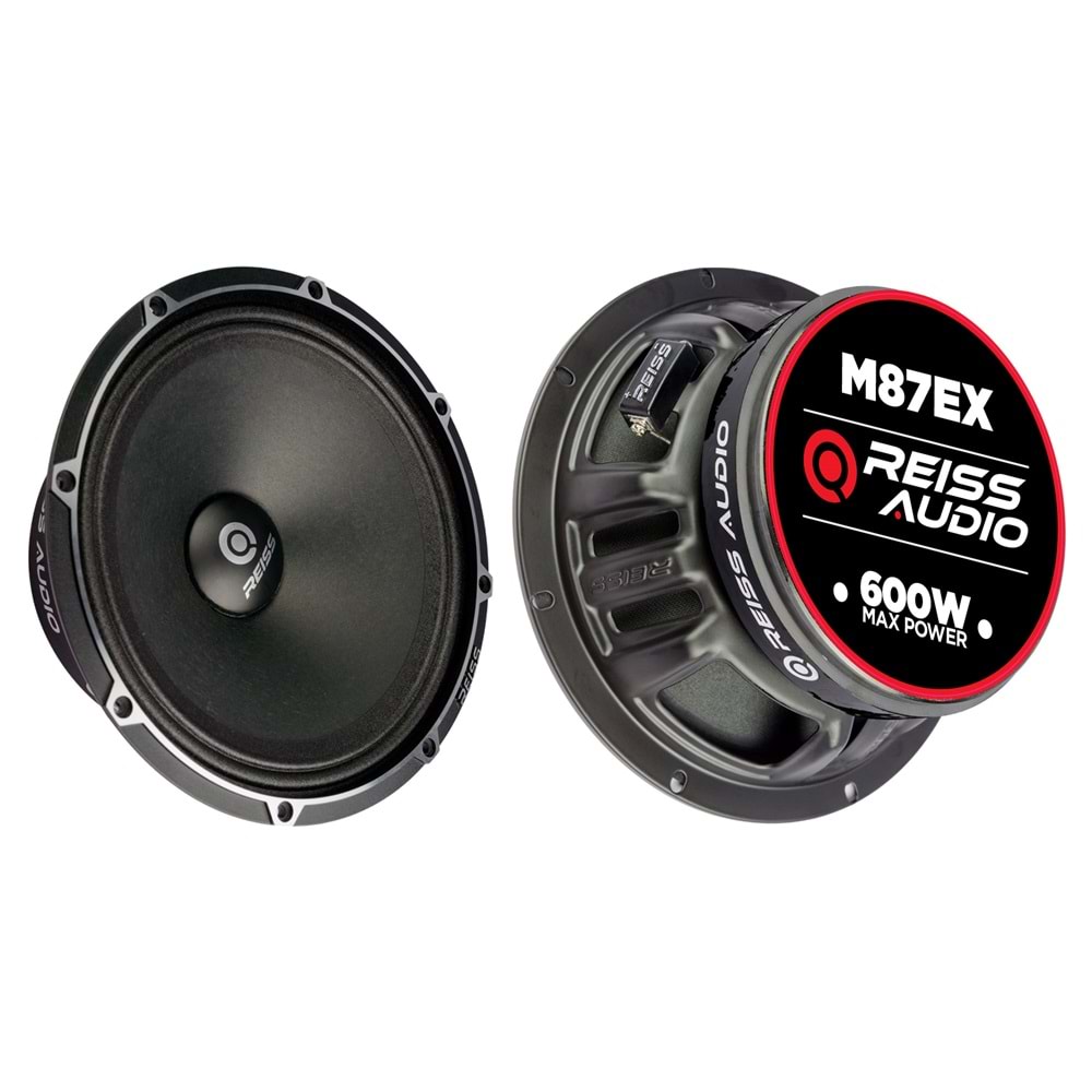 Reıss Audıo RS-M87EX 20 Cm 600 Watt Mıdrange Oto Hoparlör
