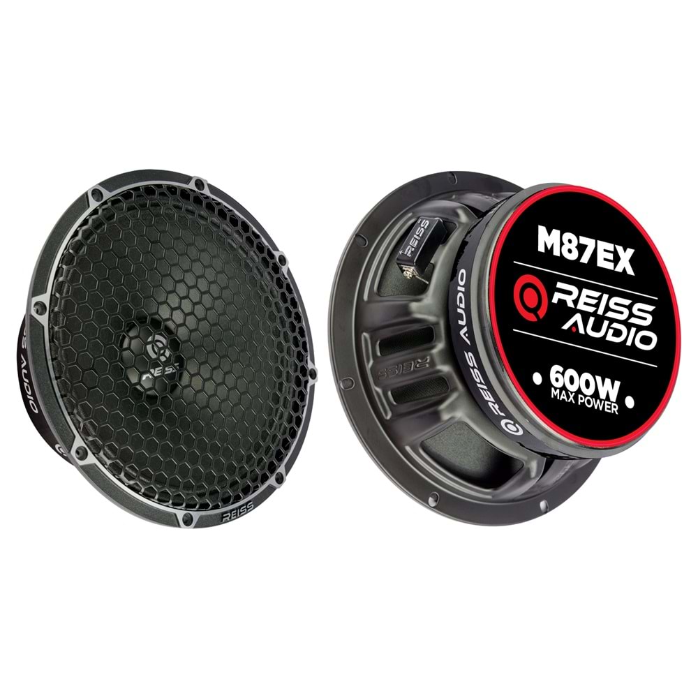 Reıss Audıo RS-M87EX 20 Cm 600 Watt Mıdrange Oto Hoparlör