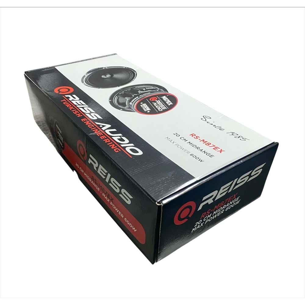 Reıss Audıo RS-M87EX 20 Cm 600 Watt Mıdrange Oto Hoparlör