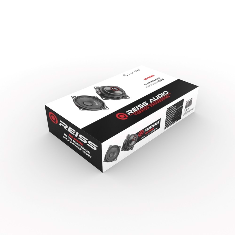 Reıss Audıo RS-M4NX 10 cm 2li 120 Watt Mıdrange Oto Hoparlör
