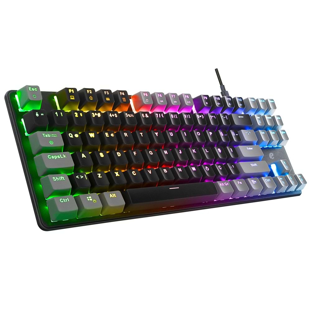 Acer eMachines EAK87 USB RGB Backlight RED SWITCH Mekanik Q 87 Tuşlu TKL Gaming Klavye