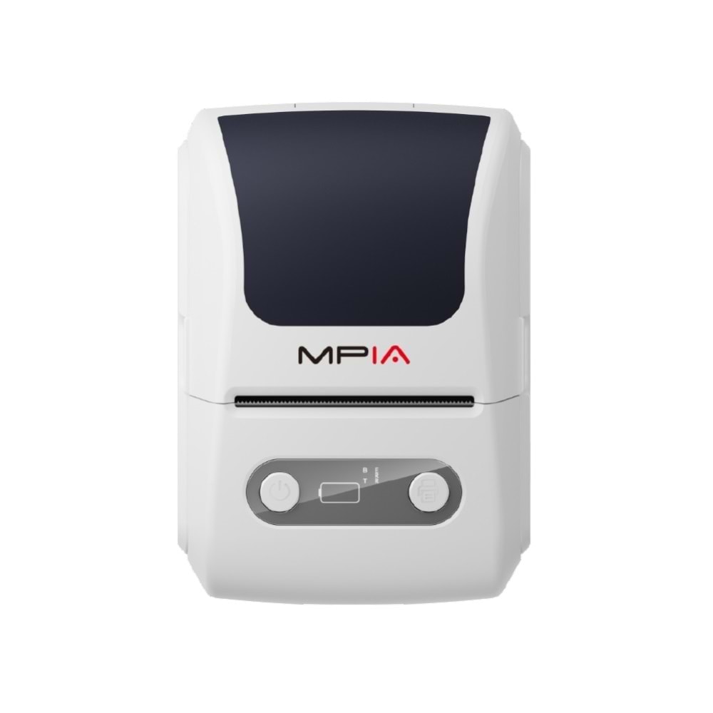 Mpıa P1 Wireless Taşınabilir/Portatif Tasarım Etiket Yazıcısı Beyaz