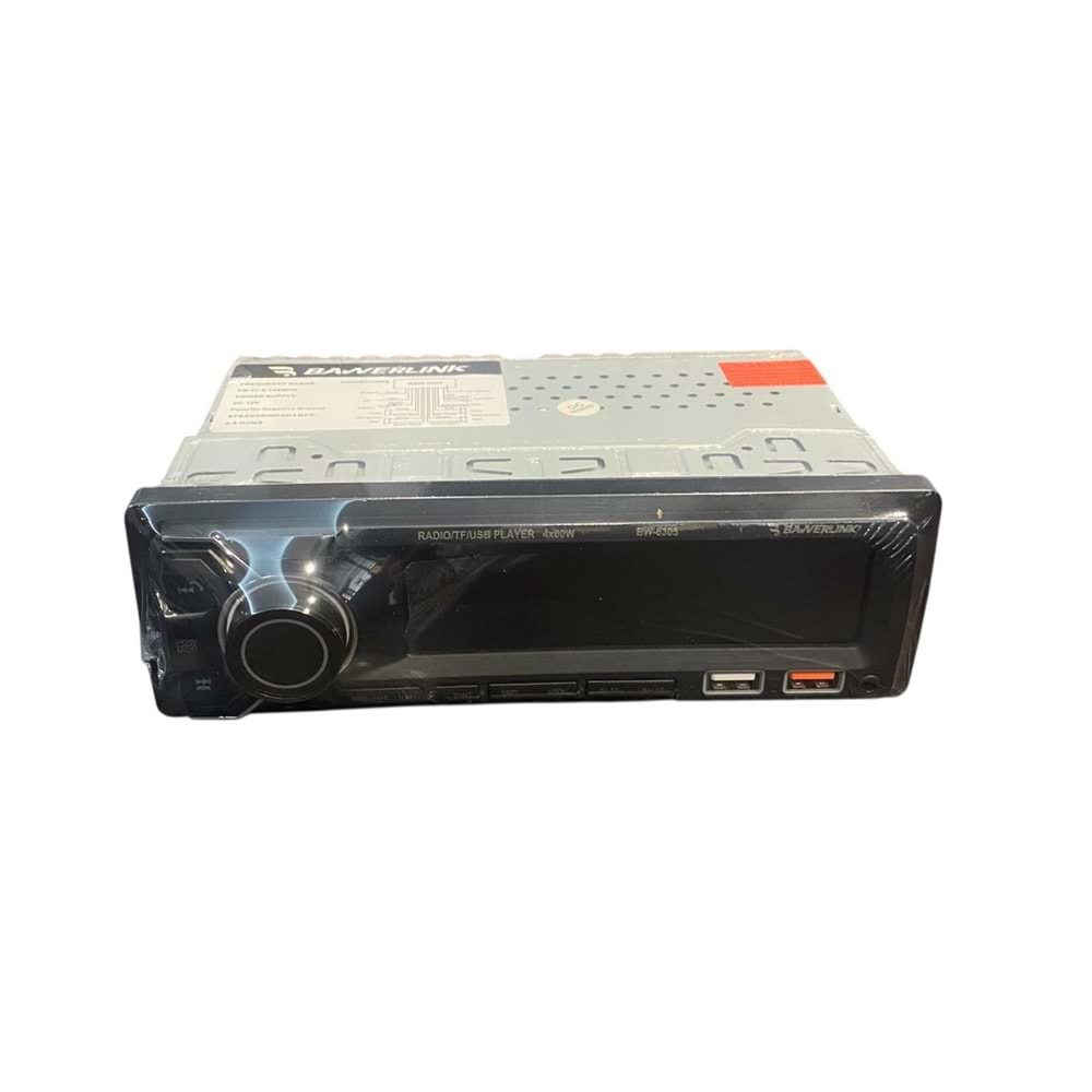 Bawerlink BW-6305 4x50 Watt Çift USB/SD/FM Bluetooth Oto Teyp