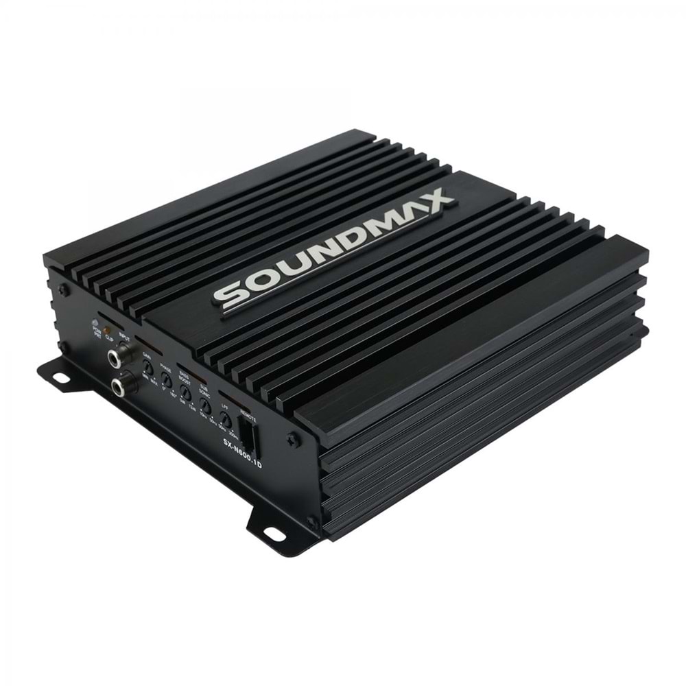 Soundmax SX-N600.1D 1 Ohm 600 Watt RMS Power Bas Kontrol Mono Oto Anfi
