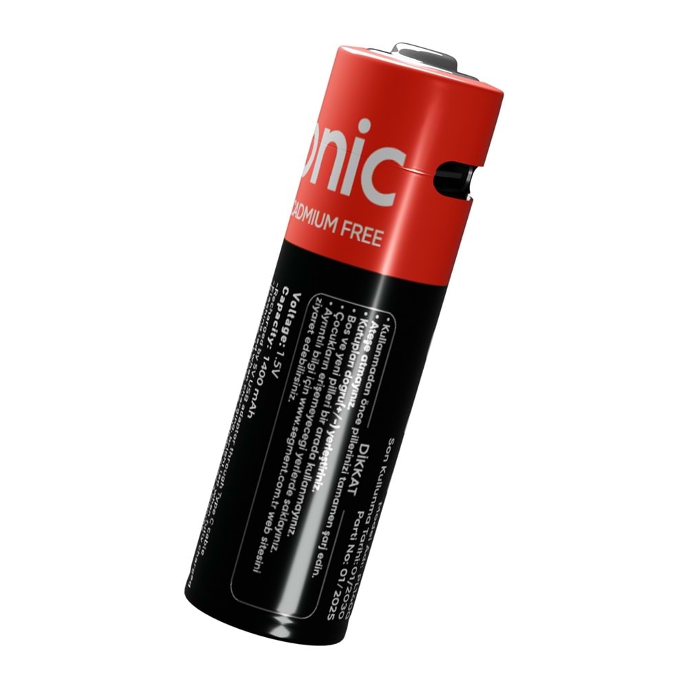 Asonic PL1400 AA Kalın 1.5V 1400mAh/2600mwh Type-C USB Şarjli 2'Lİ Pil