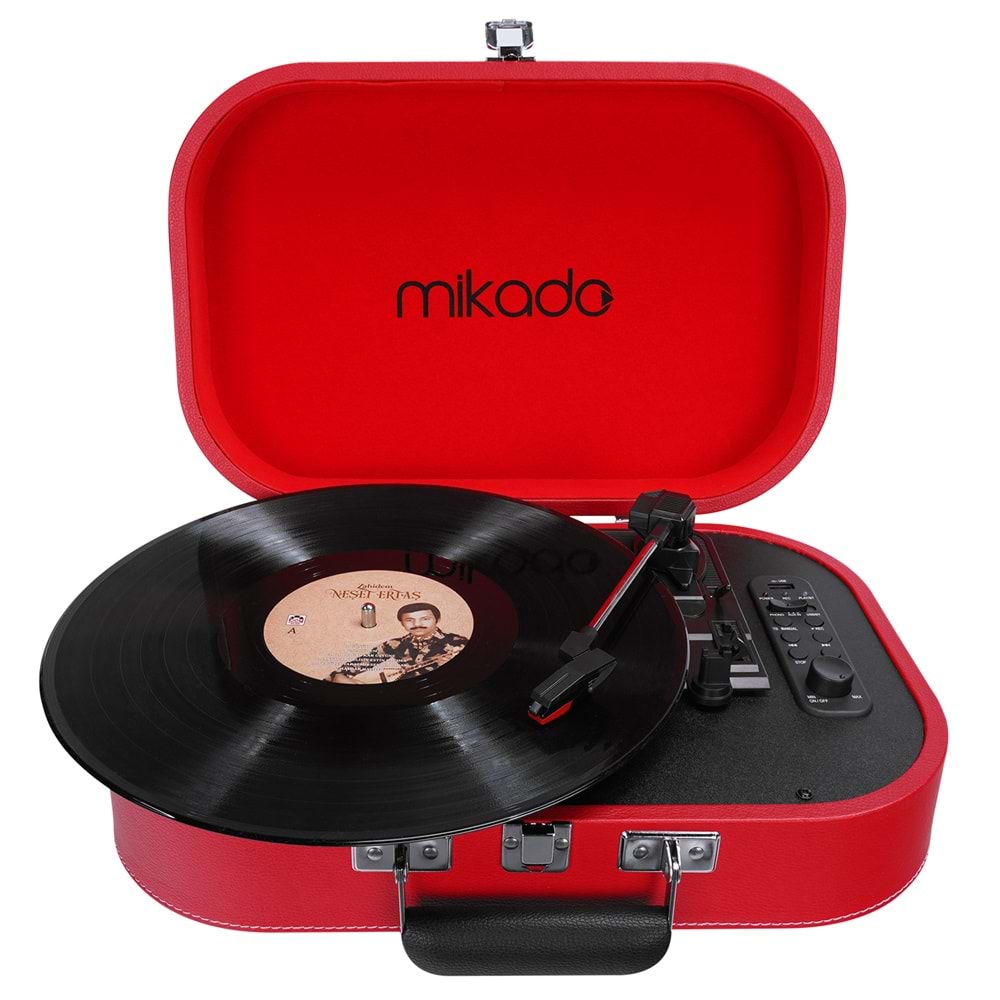 Mikado Nostalgia MN-101 Pikap Kırmızı Usb+RCA+Bluetooth Destekli Müzik Kutusu