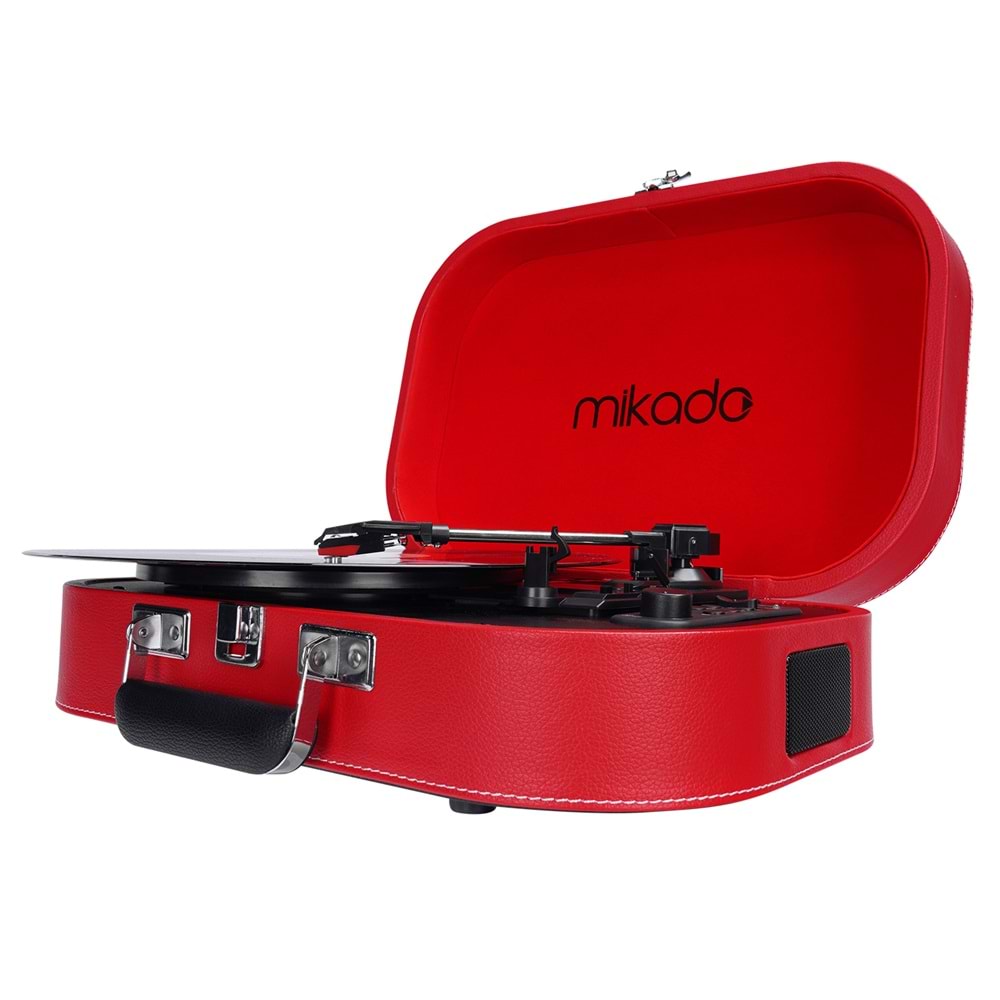 Mikado Nostalgia MN-101 Pikap Kırmızı Usb+RCA+Bluetooth Destekli Müzik Kutusu