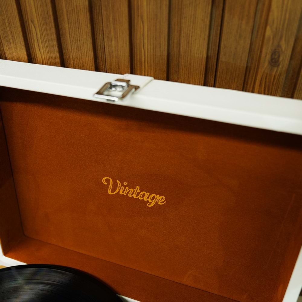 UMİE Vintage UM-P353 Pikap Bluetooth'lu 3.5mm AUXIN&RCAO Destekli Müzik Kutusu